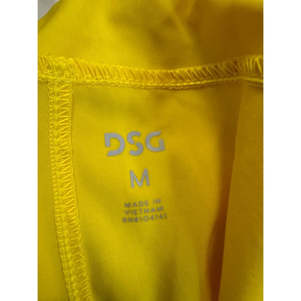 DSG Mens 6 Inch‎ Agility Short Yellow Athletic Fit Running Gym Shorts Size M NEW